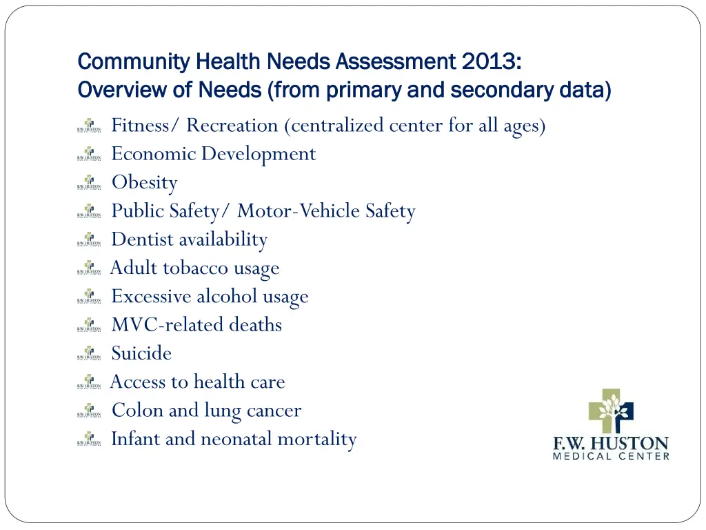 community health needs assessment 2013 community 14