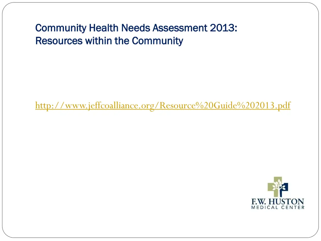 community health needs assessment 2013 community 15