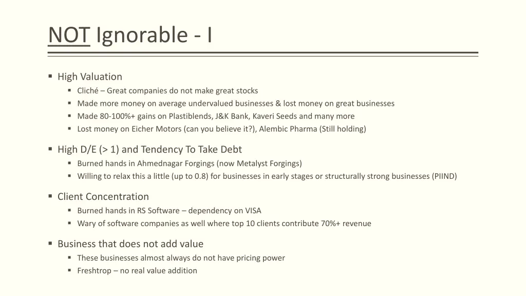 not ignorable i