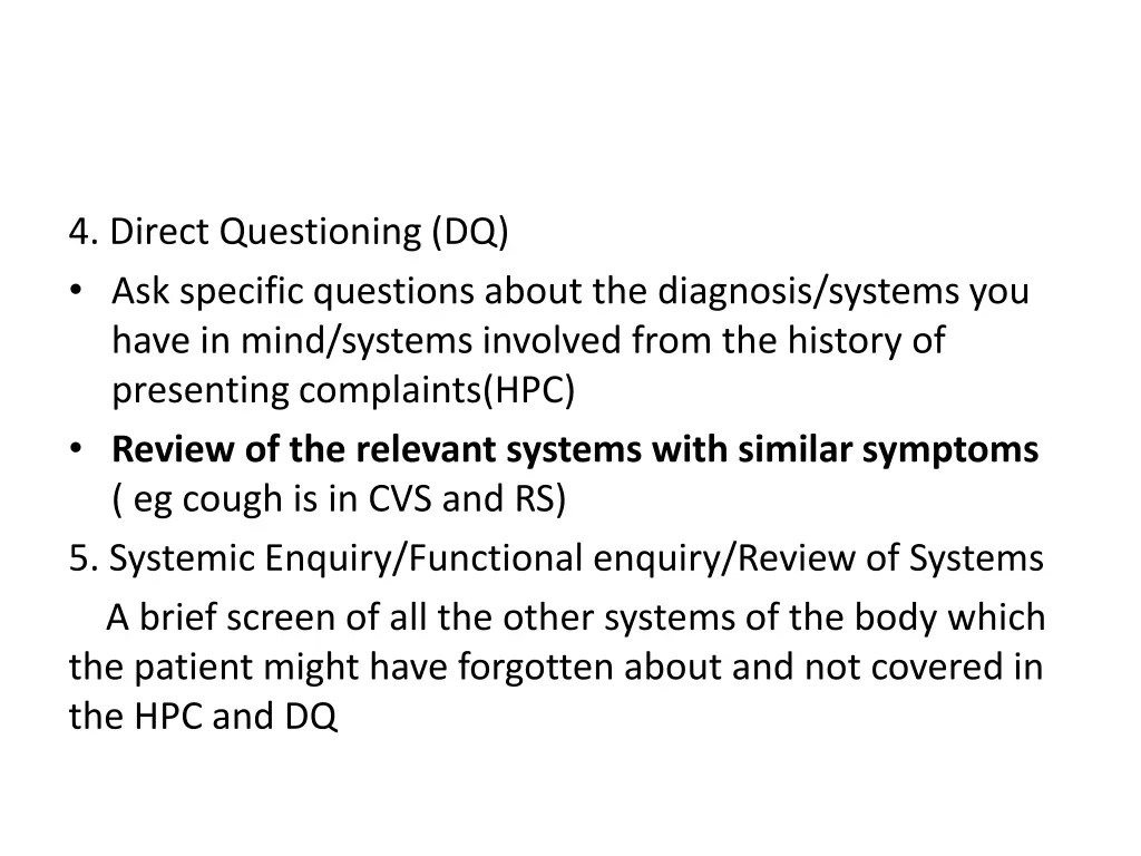 4 direct questioning dq ask specific questions