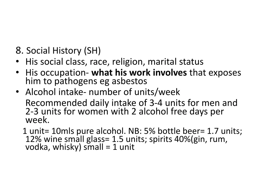 8 social history sh his social class race