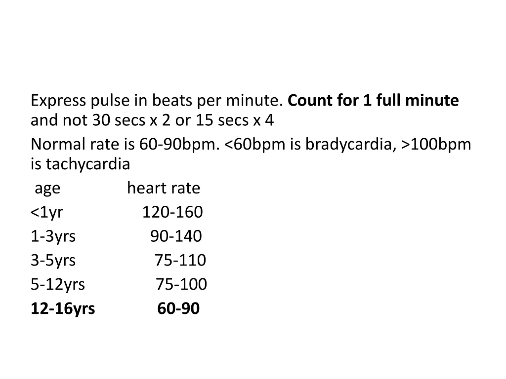 express pulse in beats per minute count