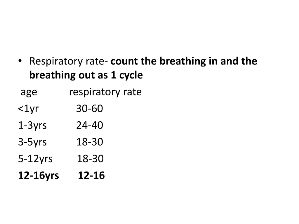 respiratory rate count the breathing