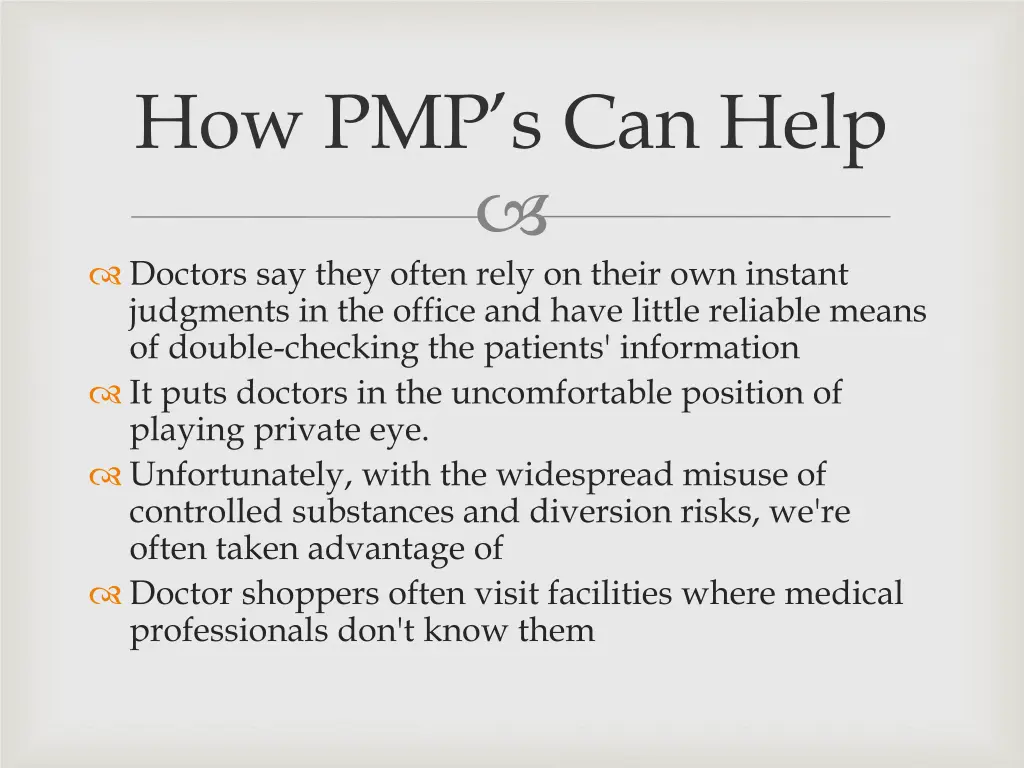 how pmp s can help