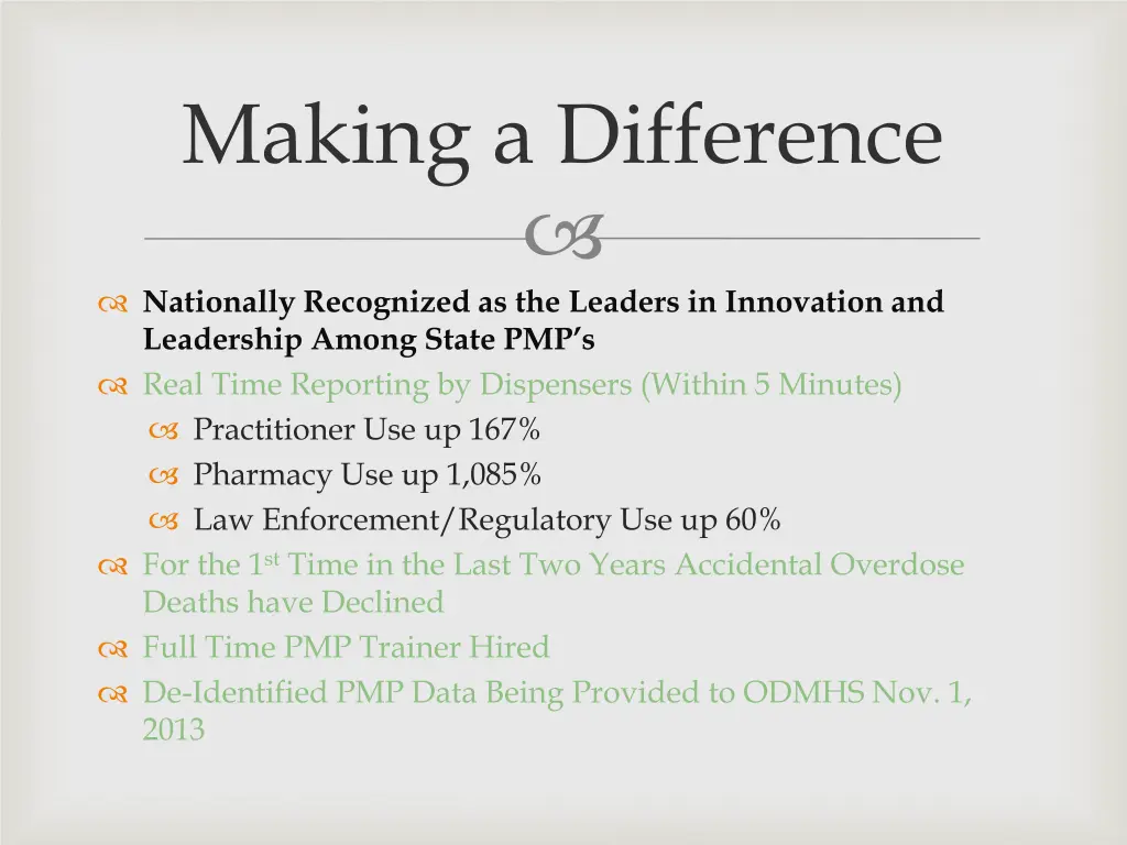 making a difference