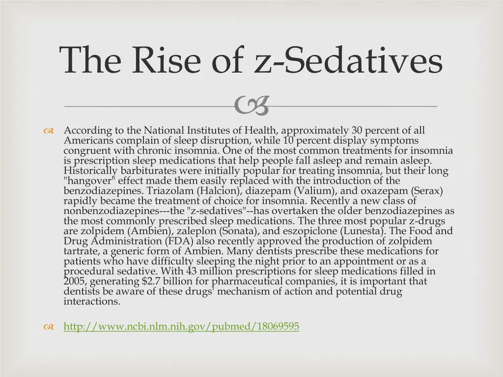 the rise of z sedatives