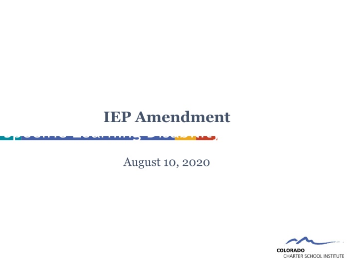 iep amendment