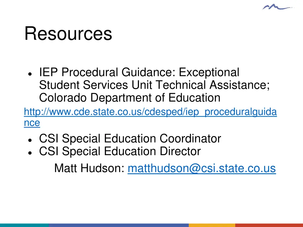 resources