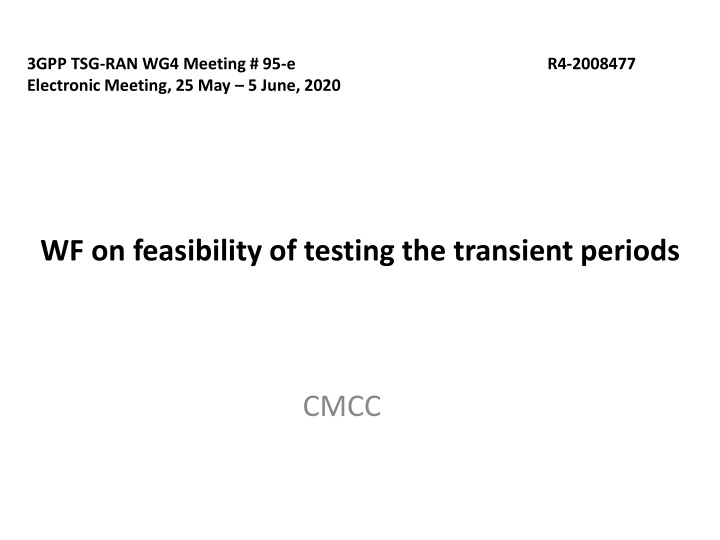 3gpp tsg ran wg4 meeting 95 e electronic meeting