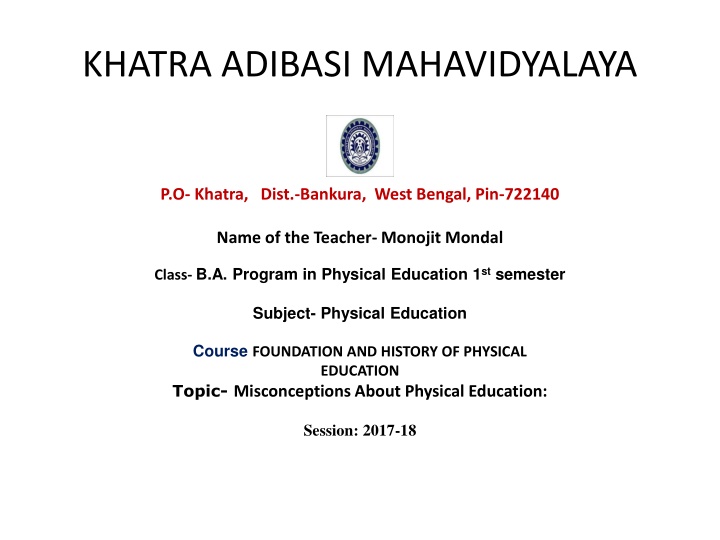 khatra adibasi mahavidyalaya