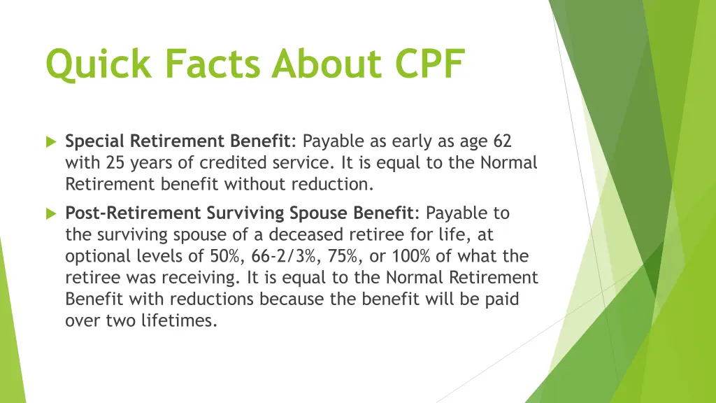 quick facts about cpf 1