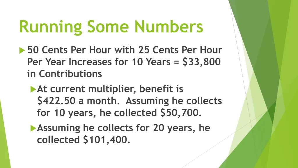 running some numbers 2
