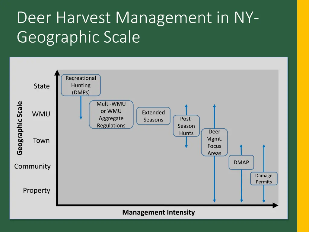 deer harvest management in ny geographic scale