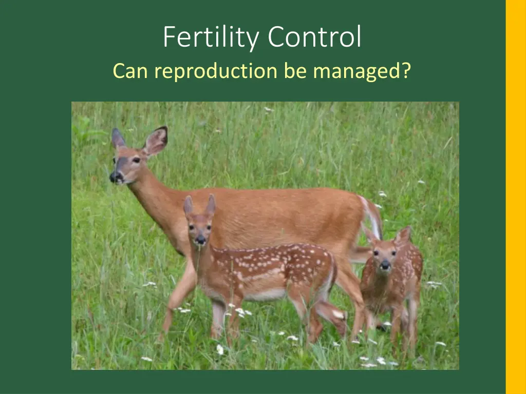 fertility control can reproduction be managed