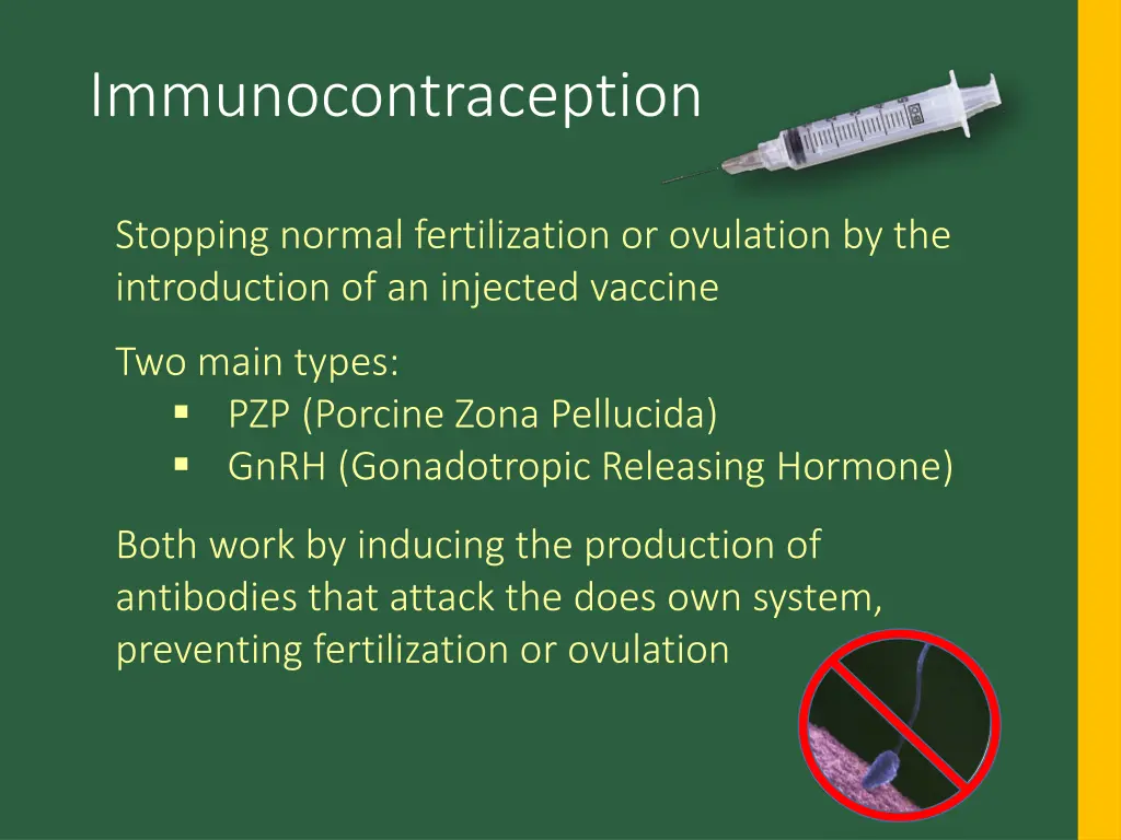 immunocontraception