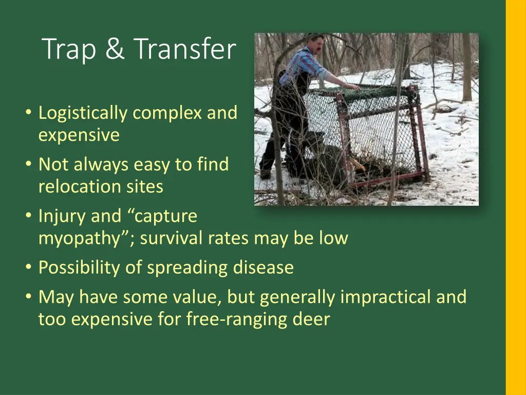trap transfer