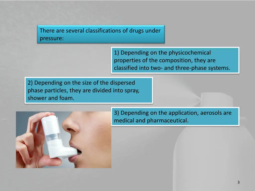 there are several classifications of drugs under