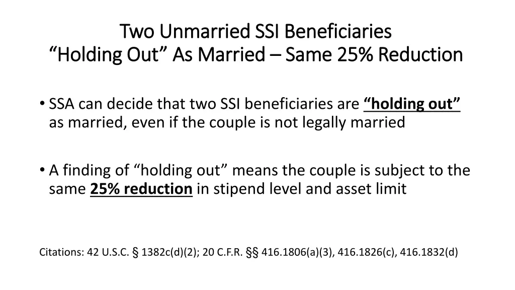 two unmarried ssi beneficiaries two unmarried