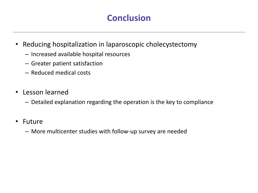 conclusion 1