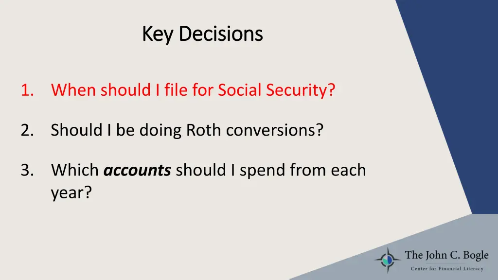 key decisions key decisions 1