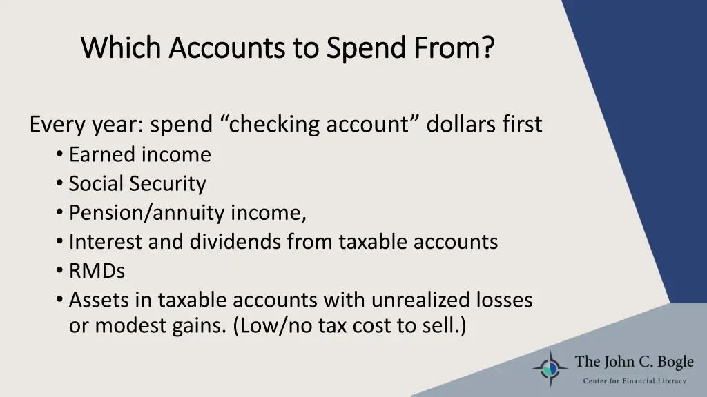 which accounts to spend from which accounts 4