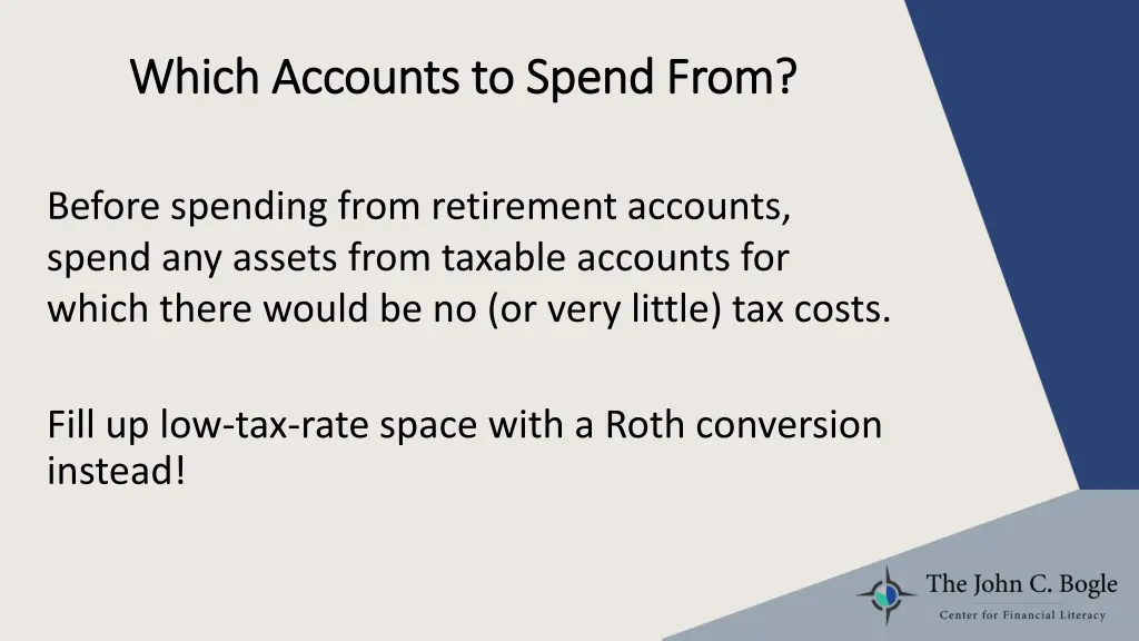 which accounts to spend from which accounts 5