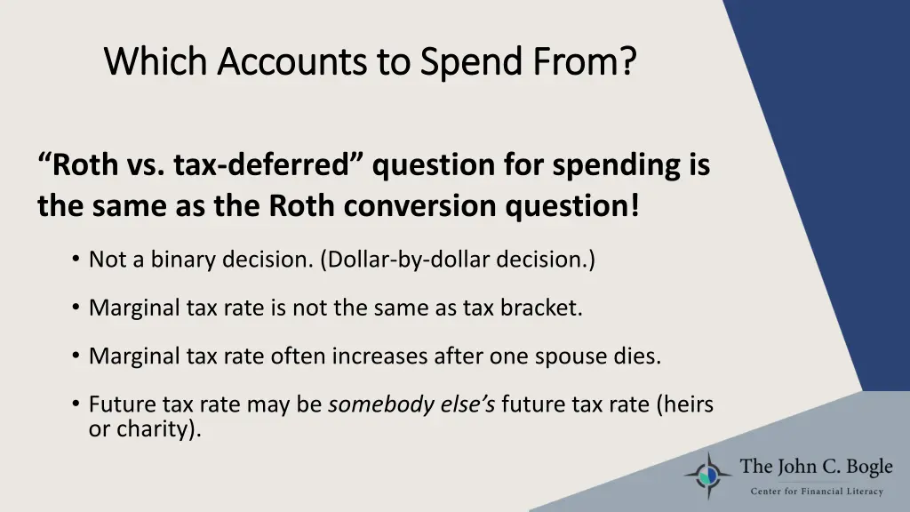 which accounts to spend from which accounts 7