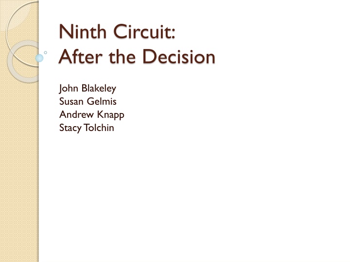 ninth circuit after the decision