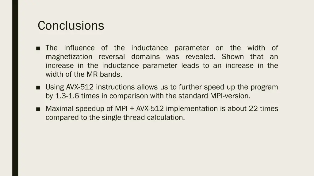 conclusions
