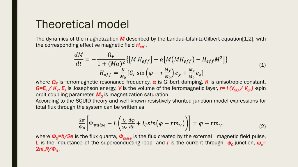 theoretical model