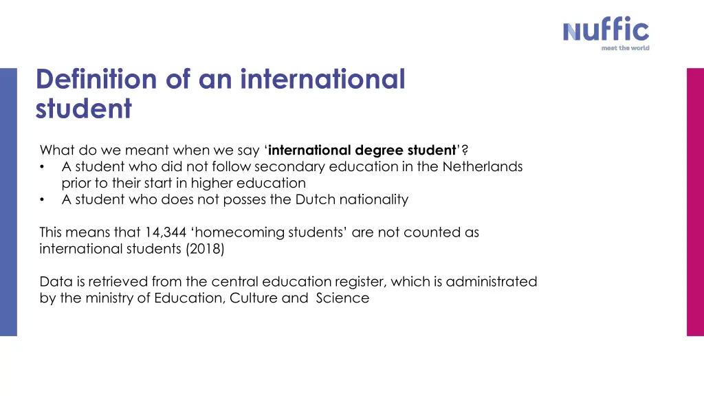 definition of an international student