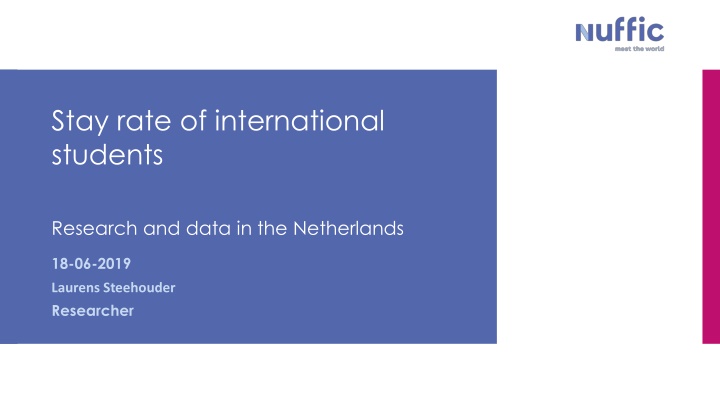 stay rate of international students
