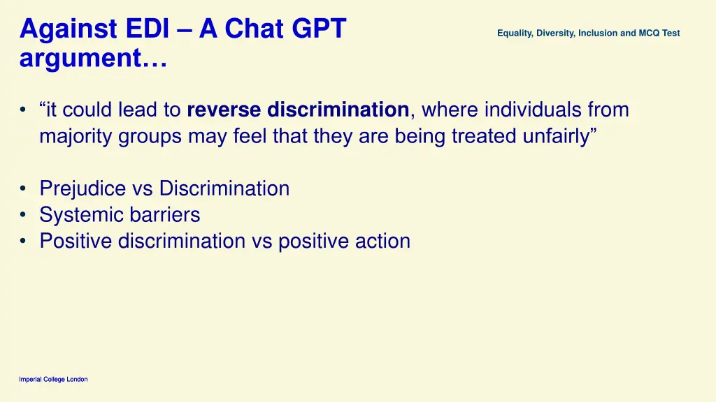 against edi a chat gpt argument 1