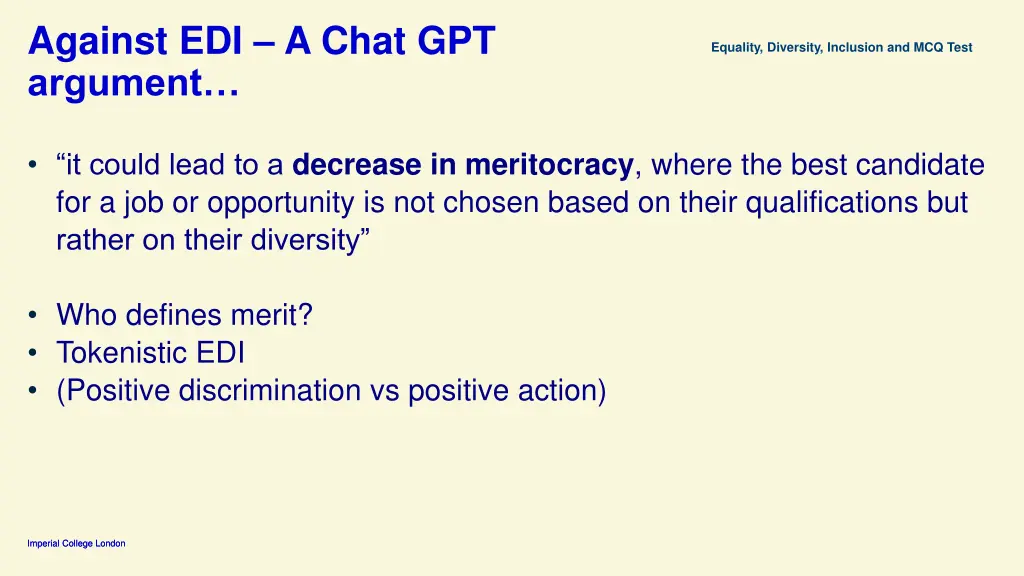 against edi a chat gpt argument 2
