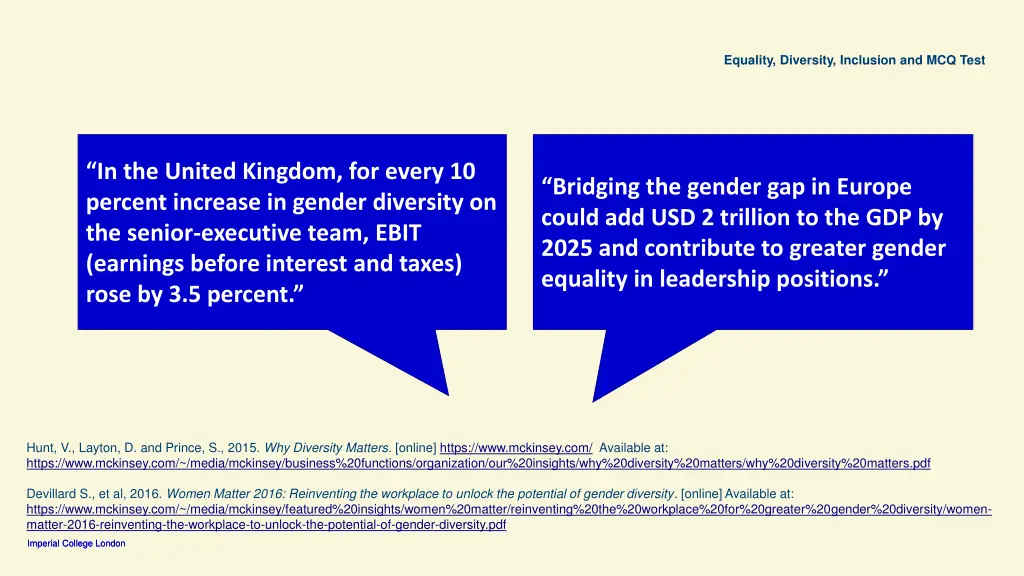 equality diversity inclusion and mcq test 1