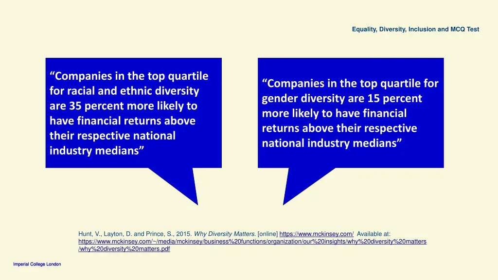 equality diversity inclusion and mcq test