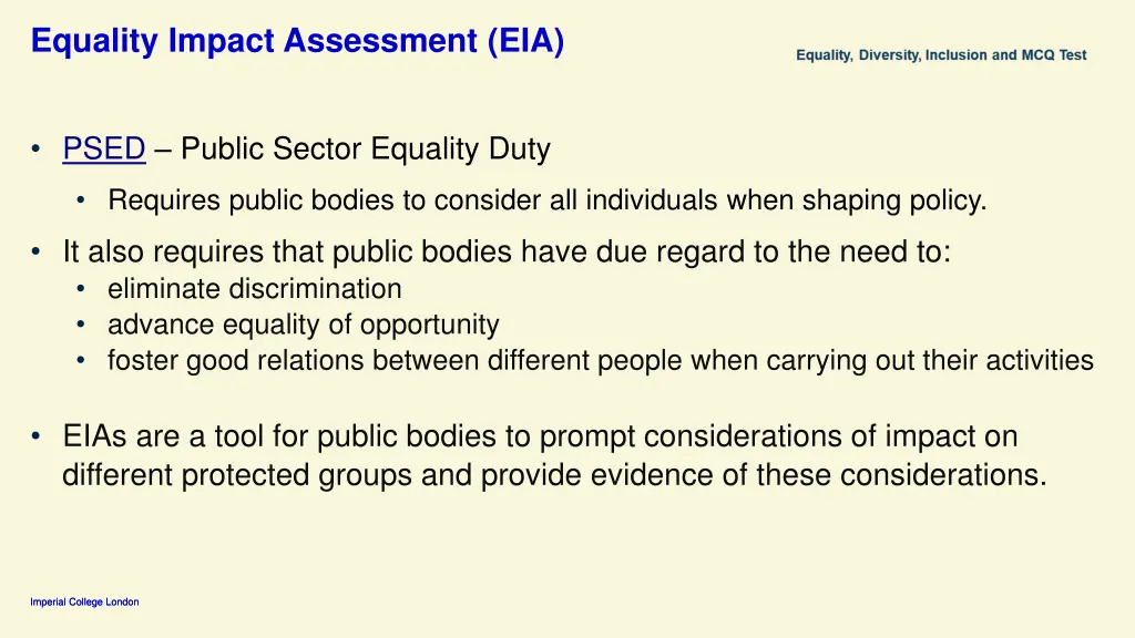 equality impact assessment eia