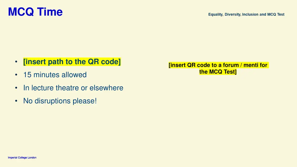 mcq time