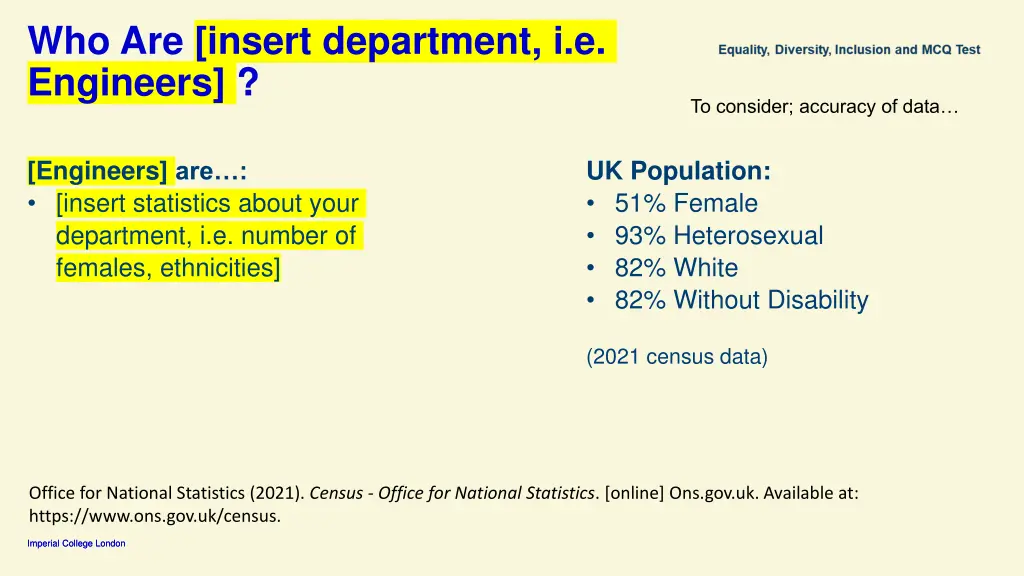 who are insert department i e engineers