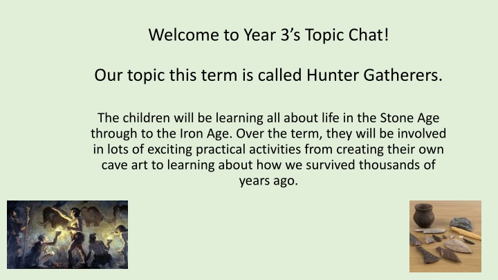 welcome to year 3 s topic chat