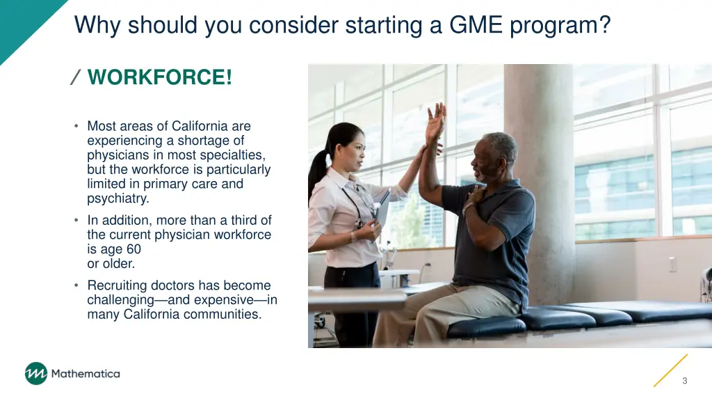 why should you consider starting a gme program