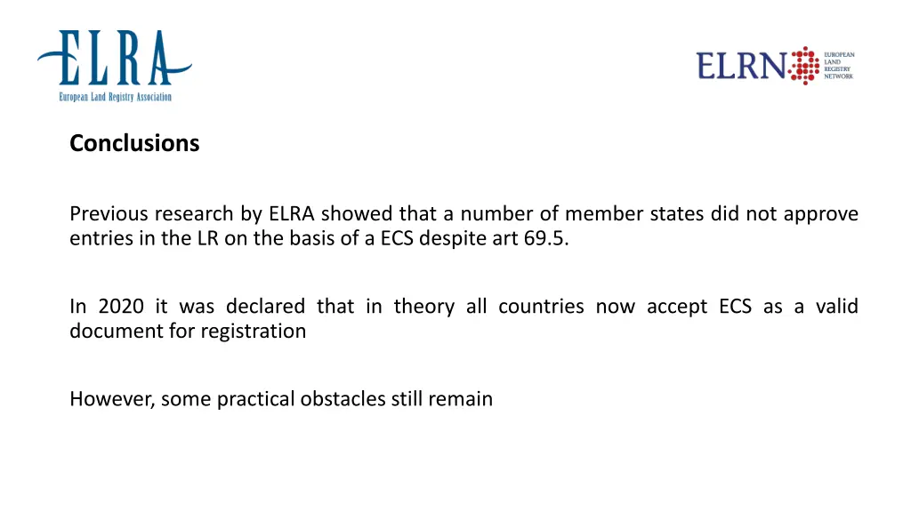 conclusions