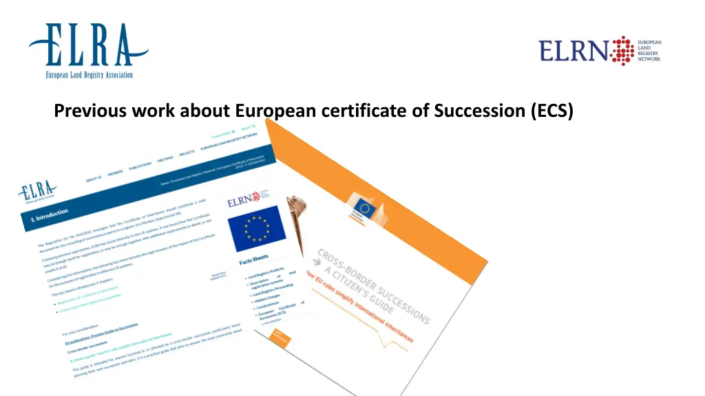 previous work about european certificate