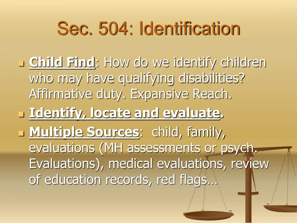 sec 504 identification