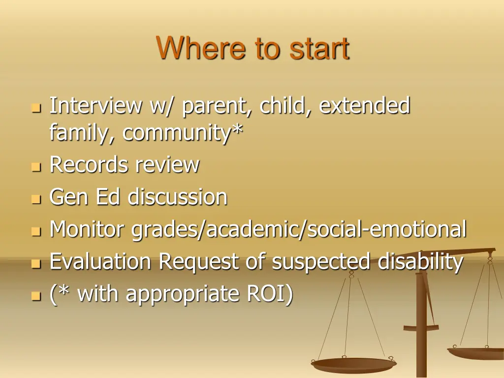 where to start 1