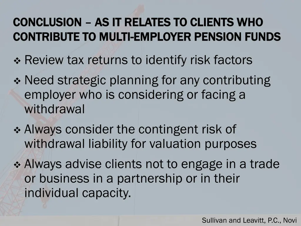 conclusion conclusion as it relates to clients