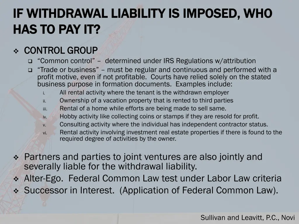if withdrawal liability is imposed