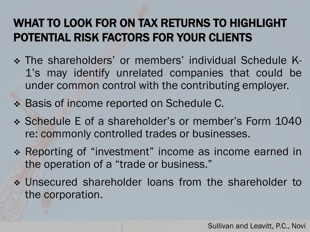 what to look for on tax returns to highlight what