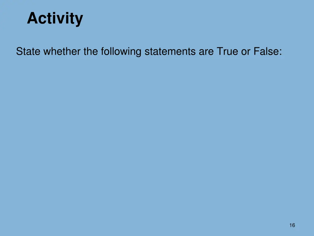 activity