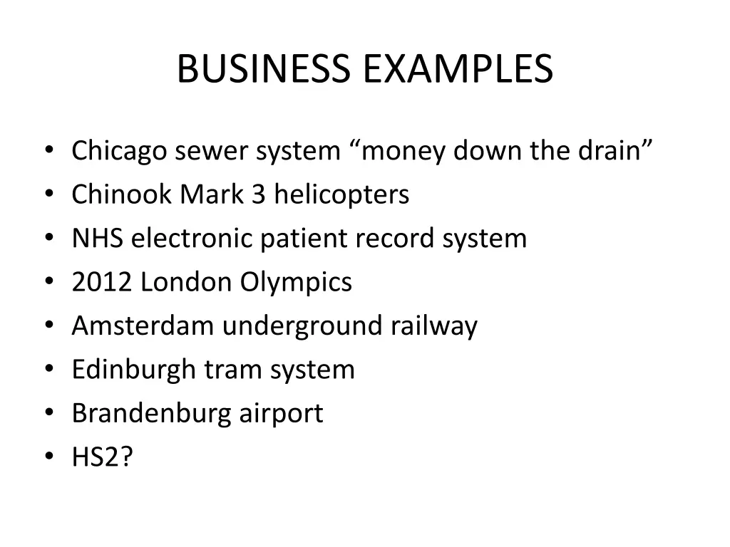 business examples